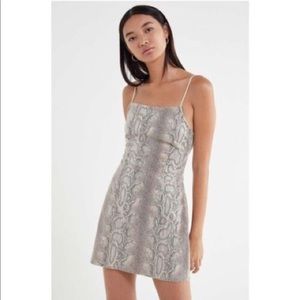 UO snakeskin mini dress